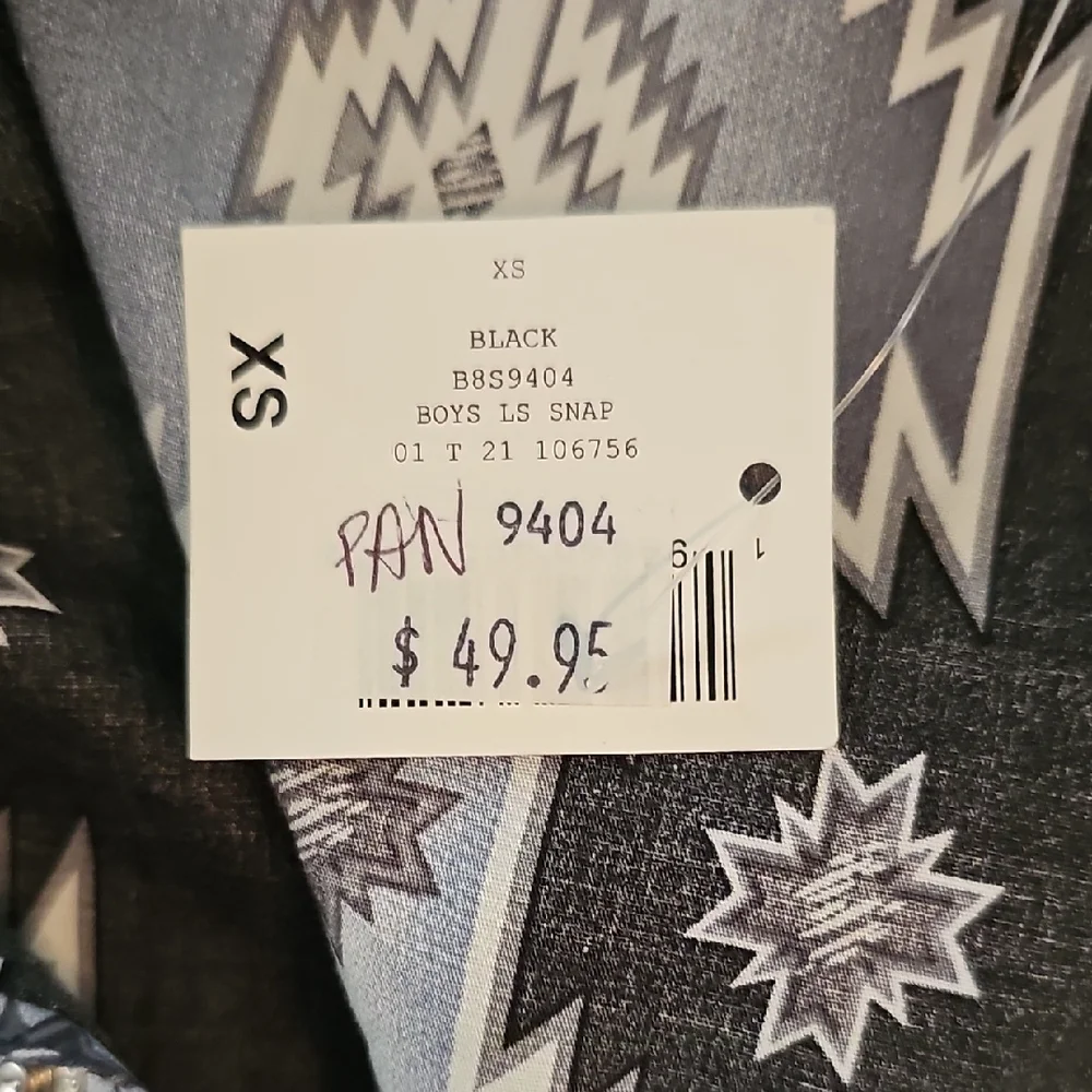 NWT Boys Western Snap Shirt